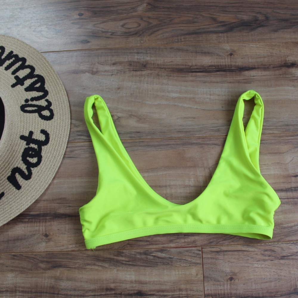 Zaful neon bikini top